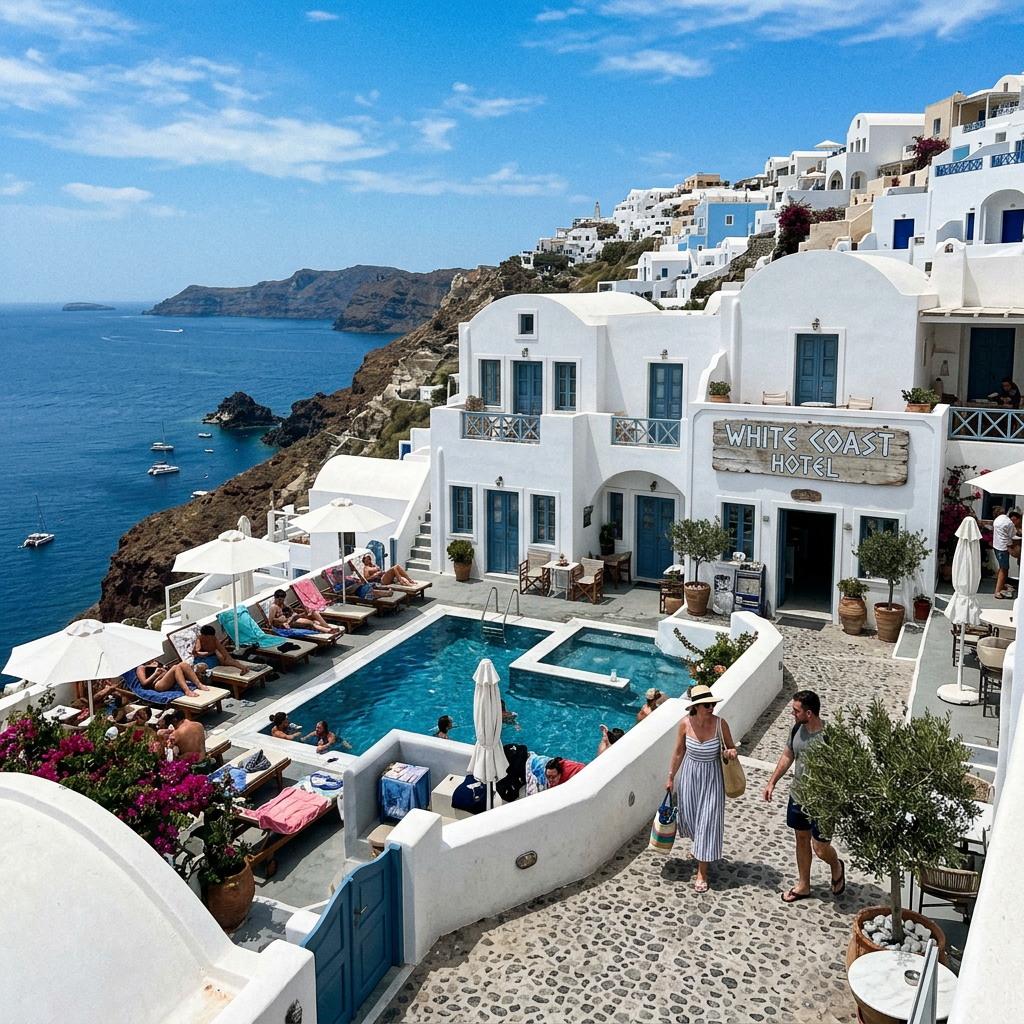 Białe Wybrzeże Santorini